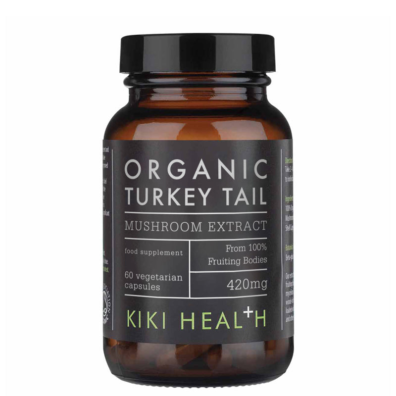 KIKI Health Organic Turkey Tail Mushroom Extract Vegicaps Pack of 60