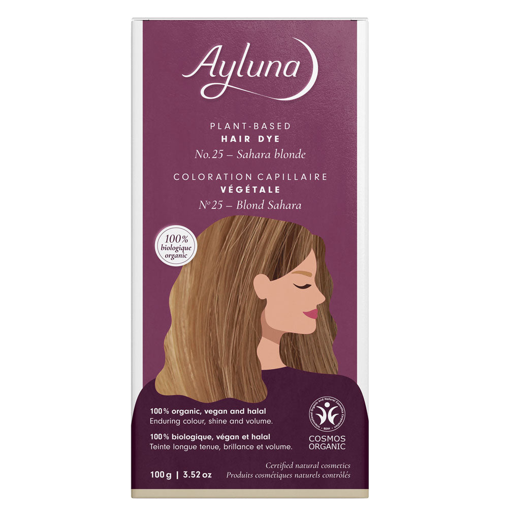 Ayluna Plant Based Hair Dye 25 Sahara Blonde