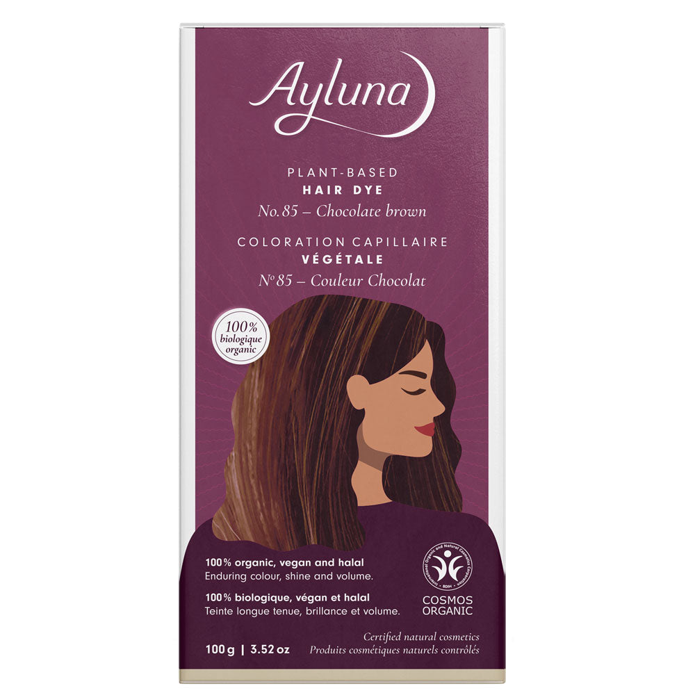 Ayluna Plant Based Hair Dye 85 Chocolate Brown
