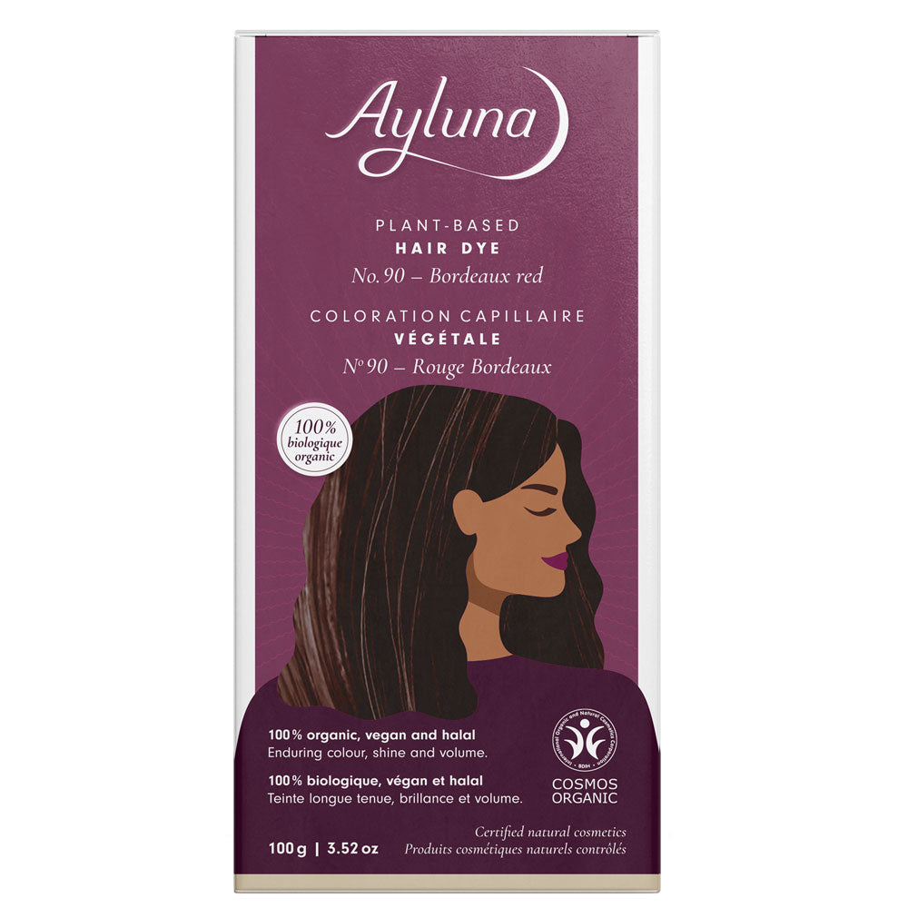 Ayluna Plant Based Hair Dye 90 Bordeaux Red