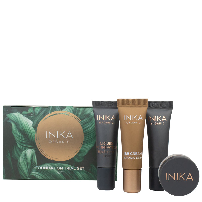 Inika Organic Foundation Trial Set Light