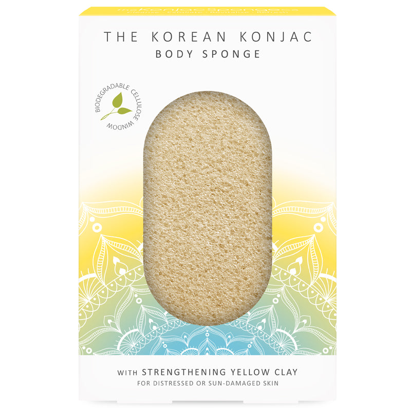 Konjac Sponge Body Sponge Yellow Clay box