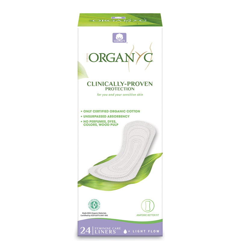 Organyc Organic Cotton Panty Liners Light Flow - Box of 24