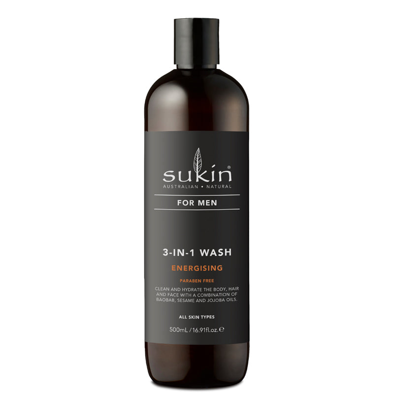 Sukin for Men 3 in 1 Wash Energising