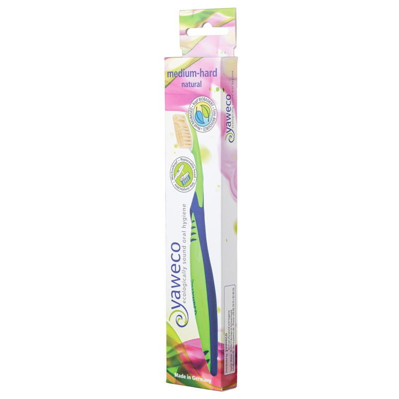 Yaweco Medium Hard Natural Toothbrush