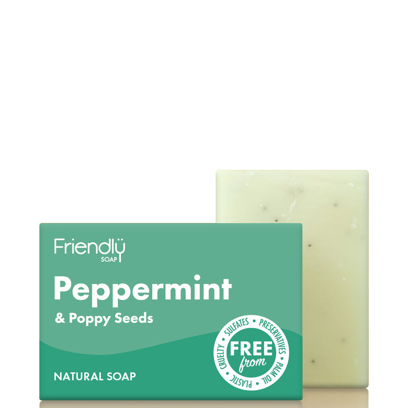 Friendly Soap Peppermint & Poppy Seed Soap Bar