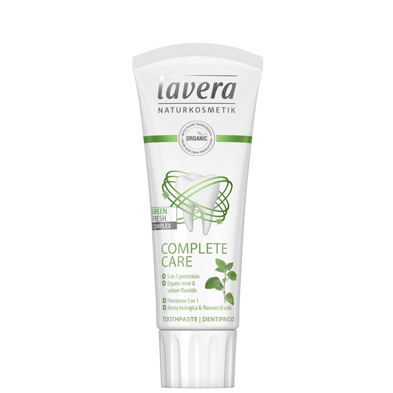Lavera Complete Care Organic Mint & Sodium Fluoride Toothpaste
