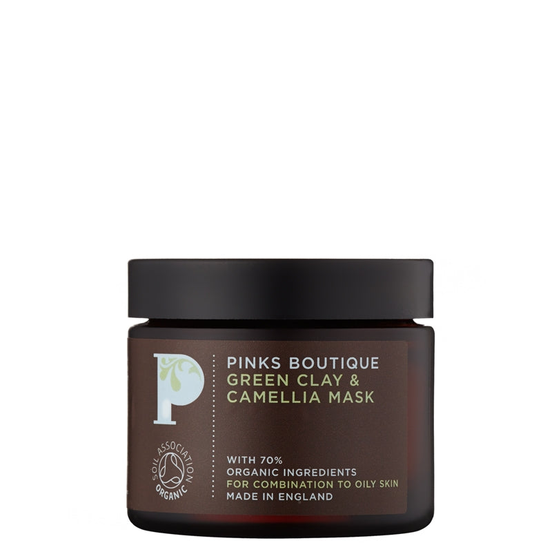Pinks Boutique Green Clay & Camellia Mask
